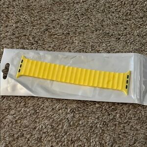 Yellow Silicone Smartwatch Band